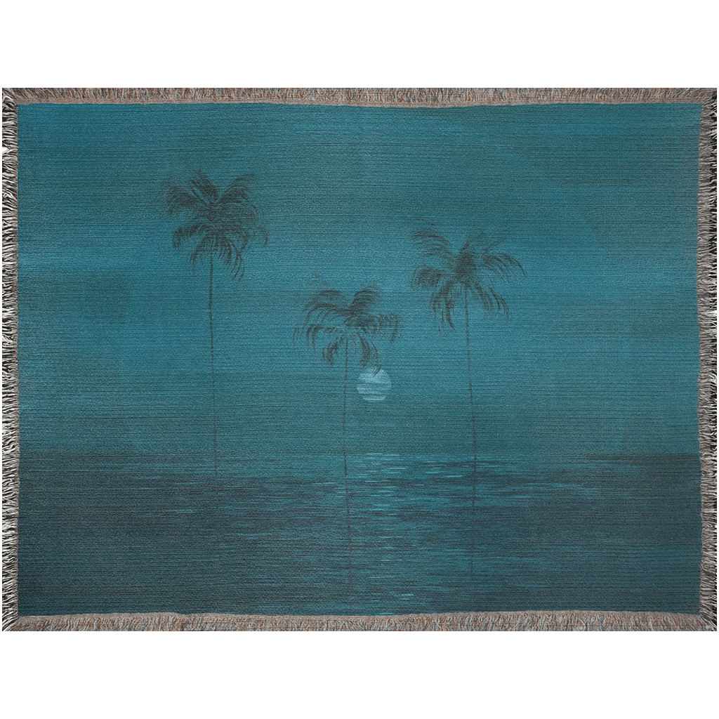 Midnight Woven Cotton Blanket