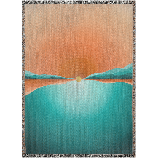 Bending Time Woven Cotton Blanket