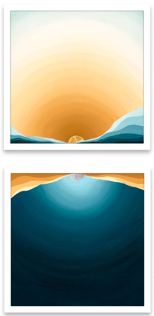 "Duality" Diptych SET (Printed on 2 separate panels) - Prints
