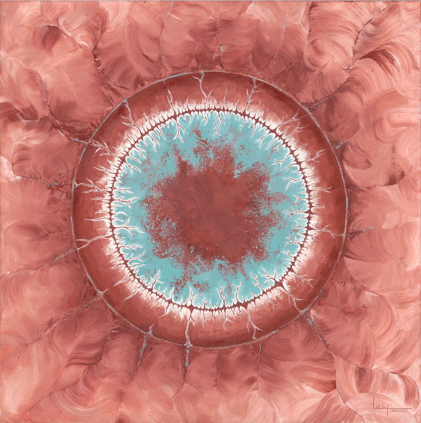 Perpetual Motion Machine - Original Oil Painting, 24x24 inches