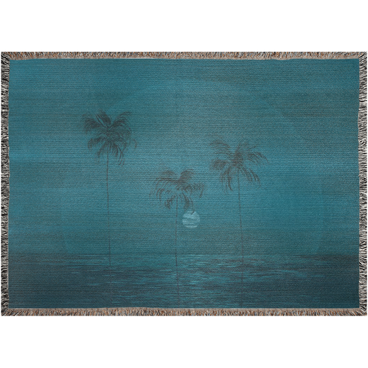 Midnight Woven Cotton Blanket