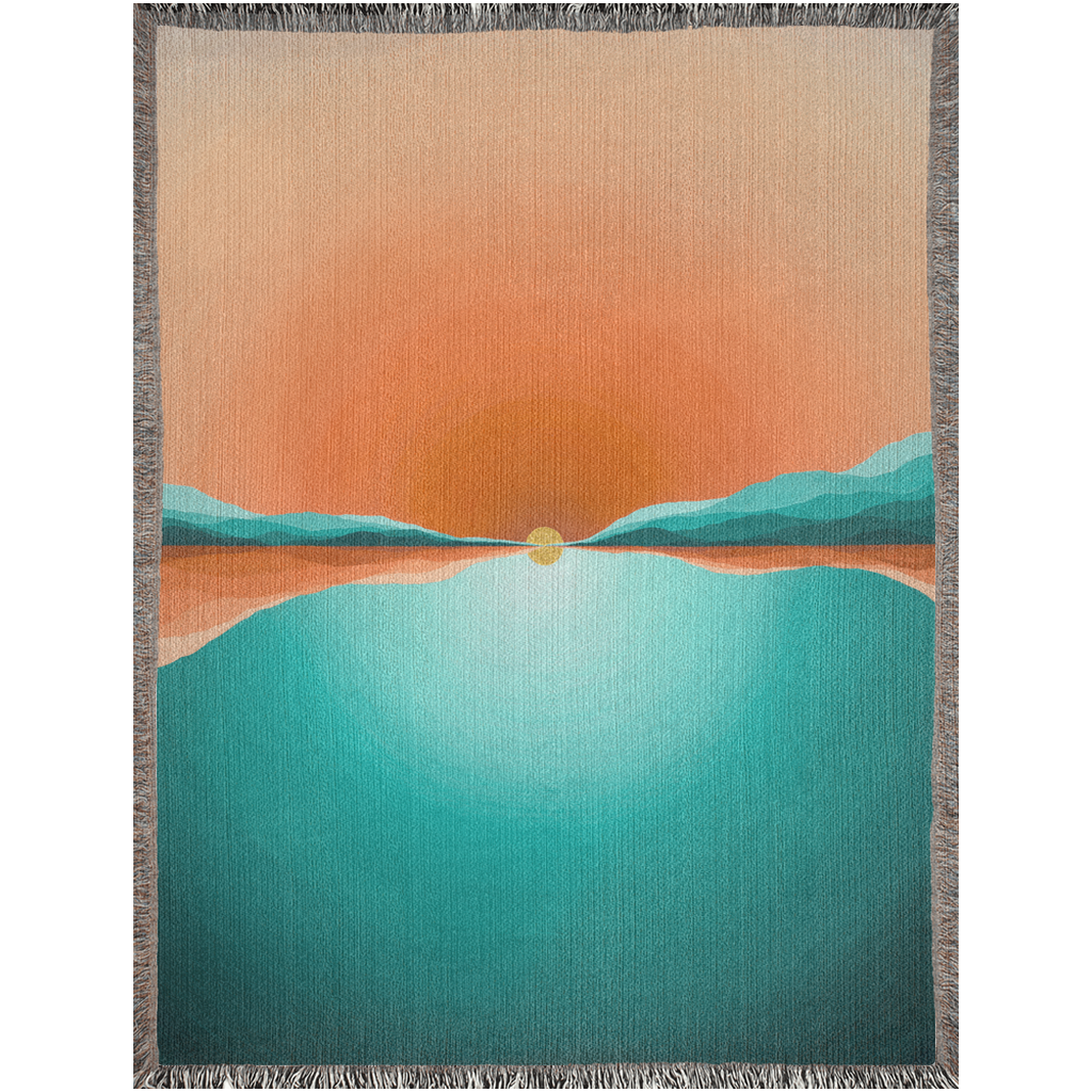 Bending Time Woven Cotton Blanket