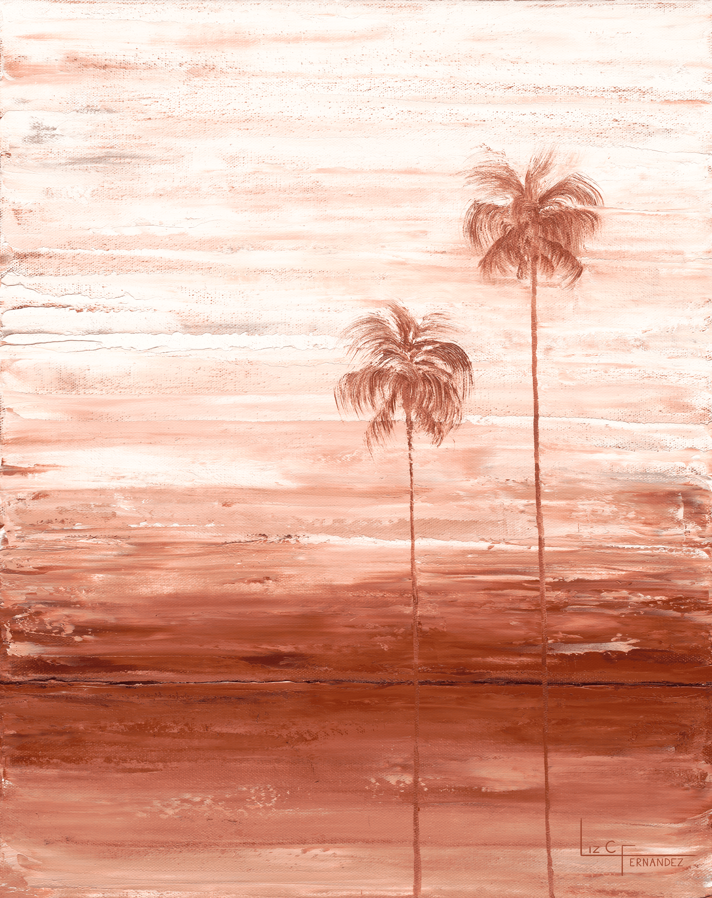 Afterglow (Palms)- CANVAS & PAPER FINE ART PRINTS