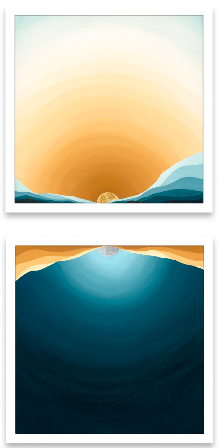 "Duality" Diptych SET (Printed on 2 separate panels) - Prints