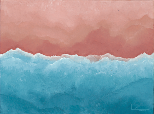 Ocean Dreams - Original Oil Painting on Canvas 9x12 Inches